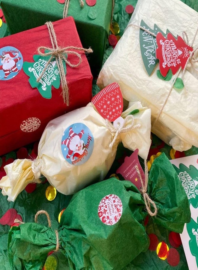 MORANTI Red Green Bulk Tissue Gift Wrapping Paper 30 Sheets 19.7 Inch x 27.5 Inch for Christmas Party Ugly Sweater Party Decoration - Image 5
